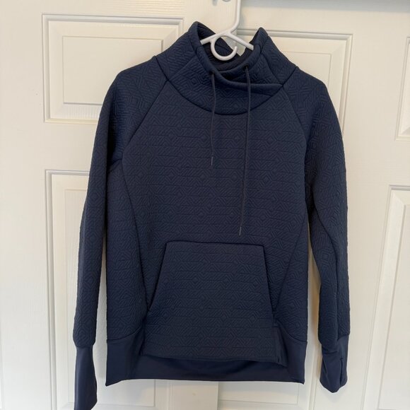 Athleta Tops - ATHLETA Womens Jacquard Elevation Pullover Navy SIZE S